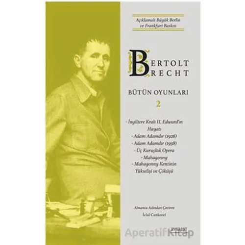Bertolt Brecht Bütün Oyunları 2 - Bertolt Brecht - Everest Yayınları