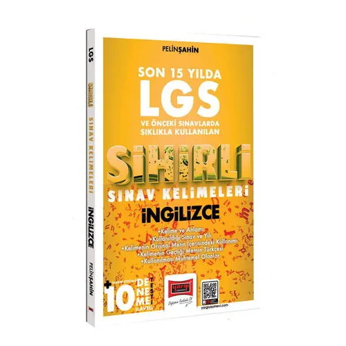 Yargı Yayınları 8.Sınıf LGS Son 15 Yılda Sıklıkla Kullanılan Sihirli Sınav Kelimeleri (İngilizce)