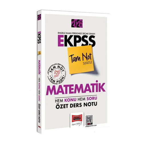 Yargı Yayınları 2026 E-KPSS Tam Not Serisi Matematik Hem Konu Hem Soru Özet Ders Notu