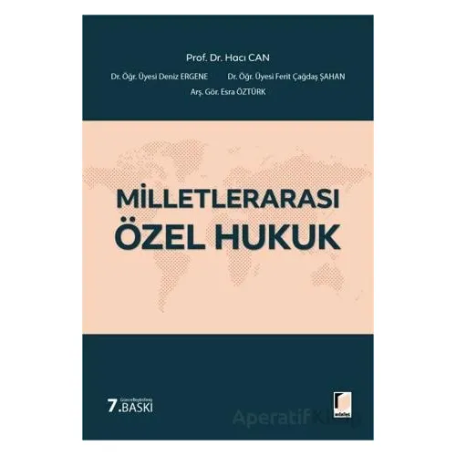Milletlerarası Özel Hukuk - Hacı Can - Adalet Yayınevi