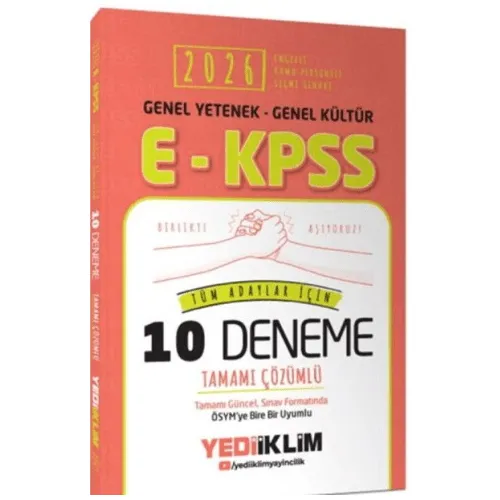 2026 EKPSS Genel Yetenek Genel Kültür Tüm Adaylar İçin Tamamı Çözümlü 10 Deneme