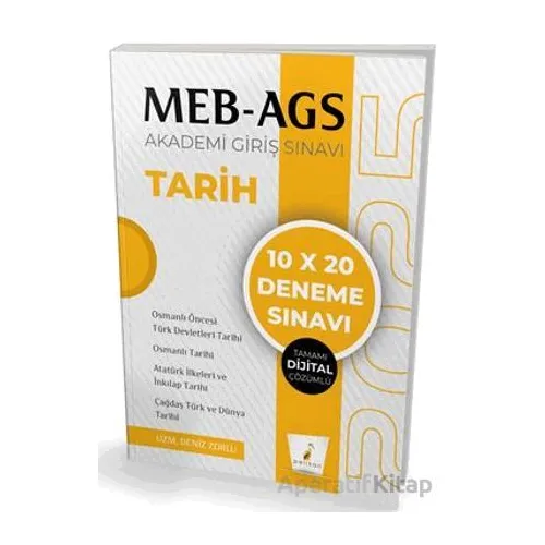 MEB - AGS Hazırlık Tarih 10x20 Tamamı Dijital Çözümlü Deneme Sınavı