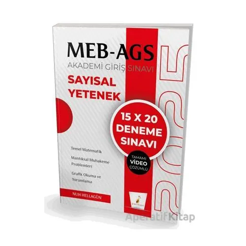 MEB - AGS Hazırlık Sayısal Yetenek 15x20 Tamamı Video Çözümlü Deneme Sınavı