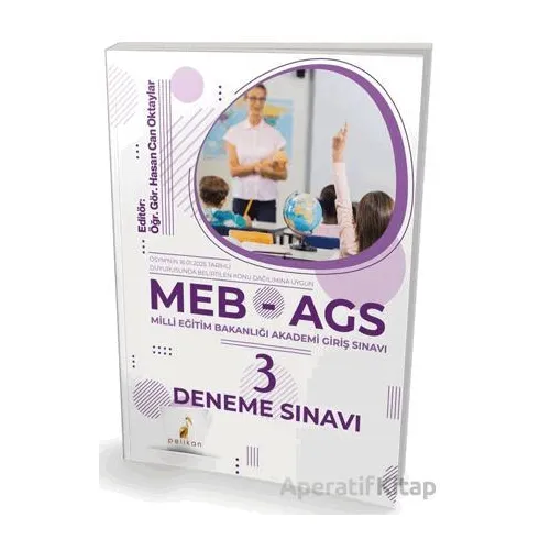 MEB - AGS Hazırlık 3 Deneme Sınavı - Hasan Can Oktaylar - Pelikan Tıp Teknik Yayıncılık