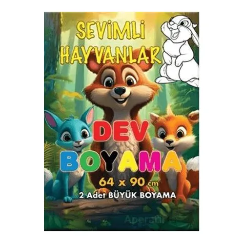 Sevimli Hayvanlar Dev Boyama - Kollektif - Kabile Çocuk