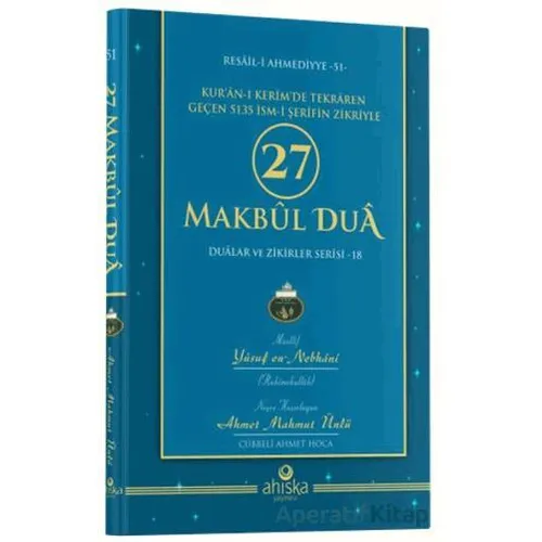 27 Makbul Duâ - Ahmet Mahmut Ünlü - Ahıska Yayınevi