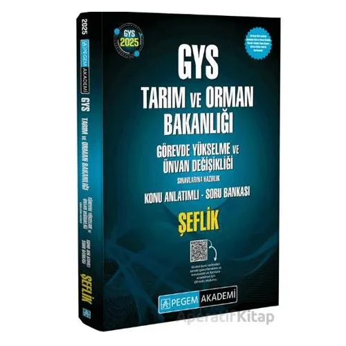 2025 GYS Tarım ve Orman Bakanlığı Görevde Yükselme Sınavlarına Hazırlık Konu Anlatımlı Soru Bankası
