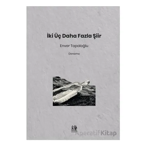 İki Üç Daha Fazla Şiir - Enver Topaloğlu - Pikaresk Yayınevi