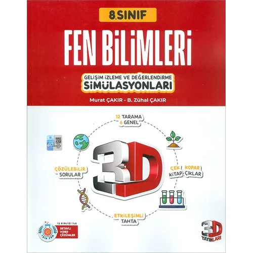 3D Yayınları 8. Sınıf Simülasyon Fen Bilimleri