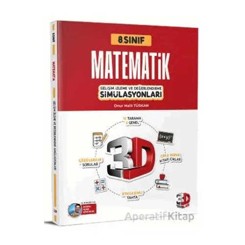 8.Sınıf Matematik Gelişim İzleme ve Değerlendirme Simülasyonları 3D Yayınları
