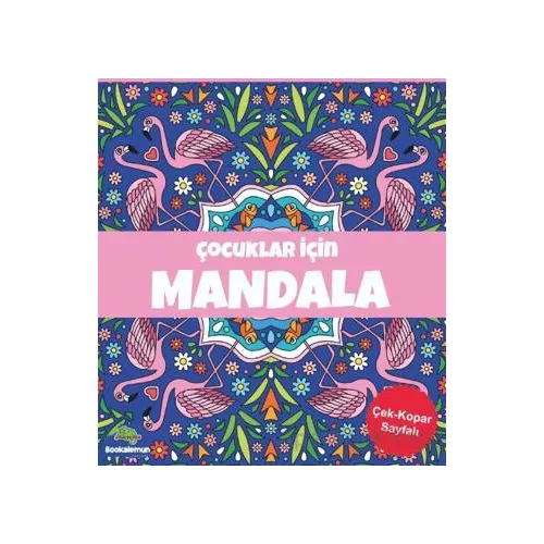 Çocuklar İçin Mandala-Lacivert - Emre Aslan - Bookalemun Yayınevi