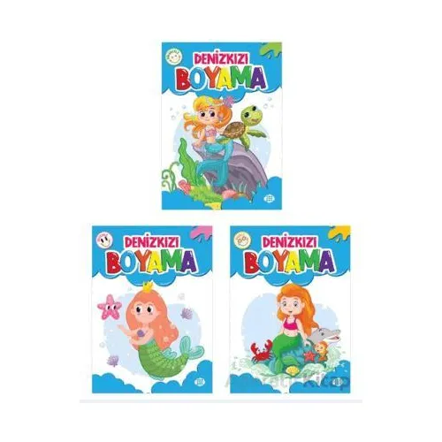 Denizkızı Boyama Seti (3 Kitap) Dokuz Çocuk