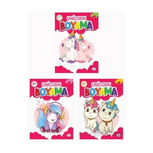 Unicorn Boyama Seti (3 Kitap) Dokuz Çocuk