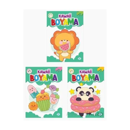Kawaii Boyama Seti (3 Kitap) Dokuz Çocuk