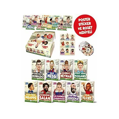 Efsane Futbolcular Kutulu Set (9 Kitap Takım) - Diego Roberto - Dokuz Çocuk