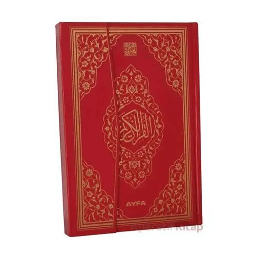 058 Kırmızı - Mühürlü Orta Boy Kuranı Kerim - Kolektif - Ayfa Basın Yayın