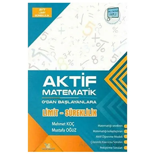 AYT Aktif Matematik 0 dan Başlayanlara Limit ve Süreklilik (Kampanyalı) Yayın Denizi
