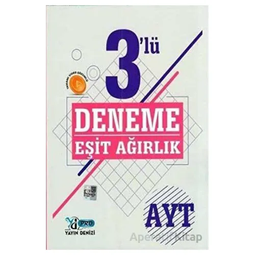 AYT Eşit Ağırlık 3 lü Deneme (Kampanyalı) Yayın Denizi