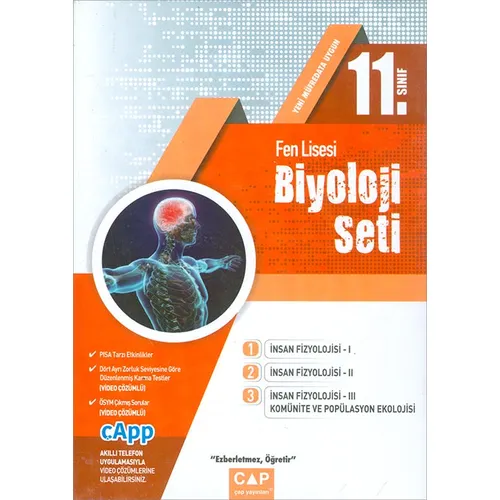 11.Sınıf Fen Lisesi Biyoloji Seti (Kampanyalı) Çap Yayınları
