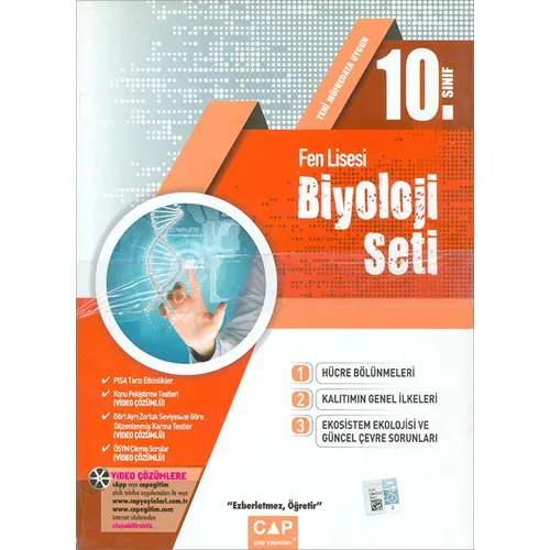 10.Sınıf Fen Lisesi Biyoloji Seti (Kampanyalı) Çap Yayınları