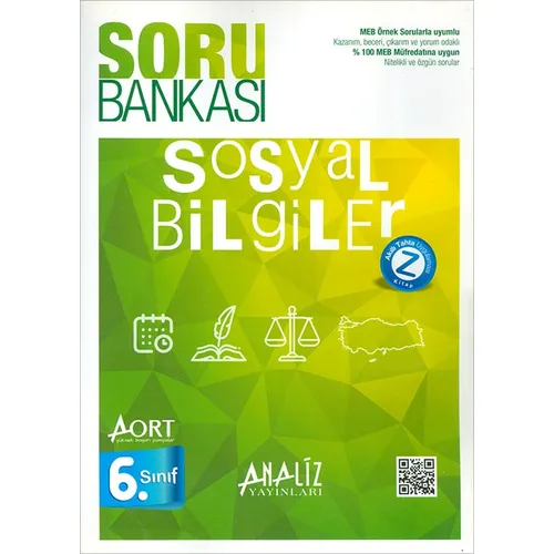 6.Sınıf AORT Sosyal Bilgiler Soru Bankası (Kampanyalı) Analiz Yayınları