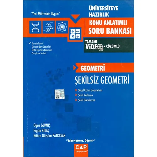 Geometri Şekilsiz Geometri Konu Anlatımlı Soru Bankası (Kampanyalı) Çap Yayınları