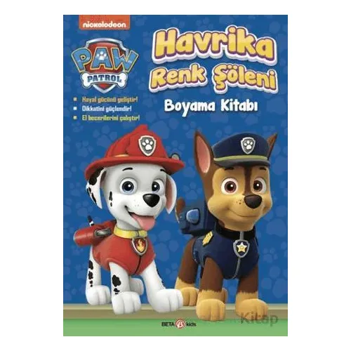 Paw Patrol Havrika Renk Şöleni Boyama Kitabı - Spin Master Paw - Beta Kids