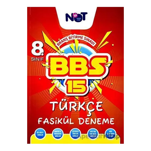 8.Sınıf Türkçe Branş Bitirme Sınavı 15 Fasikül Deneme (Kampanyalı) Binot Yayınları