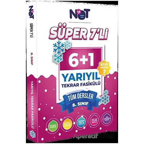 8. Sınıf Tüm Dersler Süper 7 li Yarıyıl Tekrar Fasikülü (Kampanyalı) BiNot Yayınları