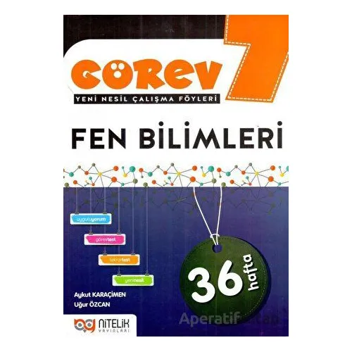 7.Sınıf Fen Bilimleri Çalışma Föyleri (Kampanyalı) Nitelik Yayınları