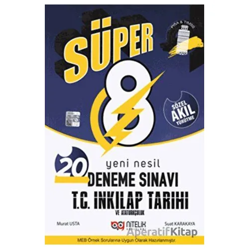 8.Sınıf İnkilap Tarihi 20 Deneme Sınavı (Kampanyalı) Nitelik