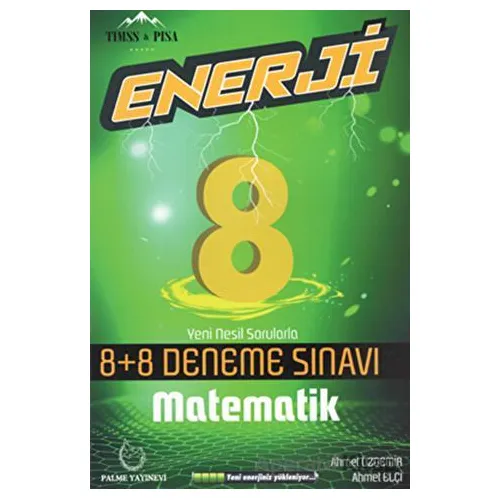 8.Sınıf Matematik Enerji 8 Artı 8 Deneme Sınavı (Kampanyalı) Palme Yayınevi