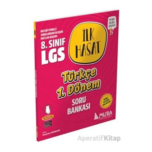 8.Sınıf LGS Türkçe 1.Dönem İlk Hasat Soru Bankası (Kampanyalı) Muba Yayınları