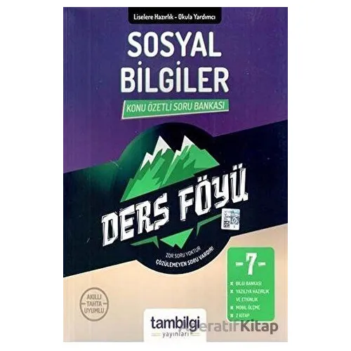 7.Sınıf Sosyal Bilgiler Konu Özetli Soru Bankası (Kampanyalı) Tambilgi Yayınları