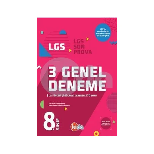 Kida LGS 3 Genel Deneme - Kida Yayıncılık