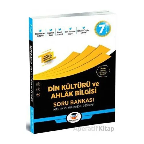 7.Sınıf Din Kültürü ve Ahlak Bilgisi Soru Bankası (Kampanyalı) Zeka Küpü Yayınları
