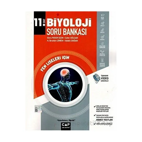 11.Sınıf Biyoloji Soru Bankası Fen Liseleri (Kampanyalı) Çap Yayınları
