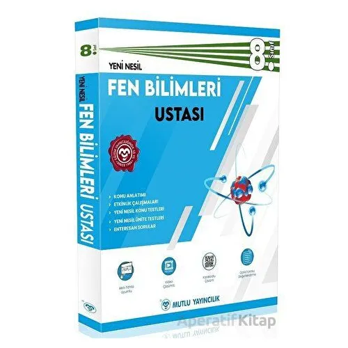 8.Sınıf LGS Yeni Nesil Fen Bilimleri Ustası (Kampanyalı) Mutlu Yayınları