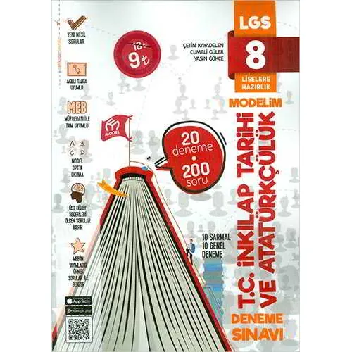 8. Sınıf TC İnkılap Tarihi ve Atatürkçülük Modelim Deneme Sınavı Model Eğitim Yayınları