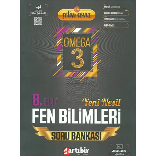 8.Sınıf Çetin Ceviz Omega 3 Fen Bilimleri Soru Bankası (Kampanyalı) Artıbir Yayınları
