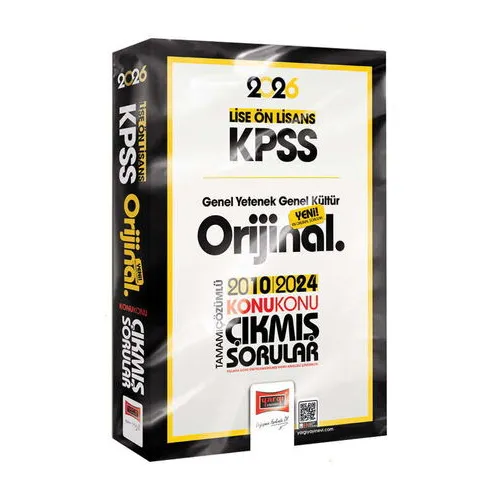 2026 KPSS Lise-Önlisans Orijinal 2010-2024 Konu Konu Çıkmış Sorular Yargı Yayınevi