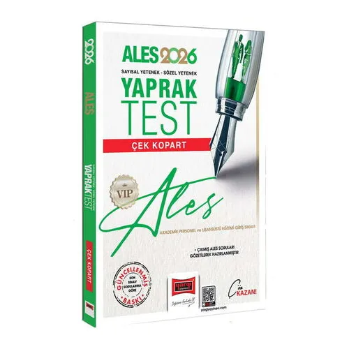 2026 ALES VIP Sayısal-Sözel Yetenek Çek Kopart Yaprak Test Yargı Yayınevi