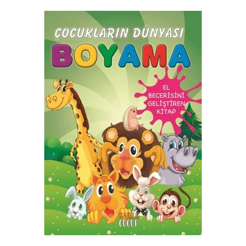 Çocukların Dünyası Boyama Kitabı 4 – Sevimli Hayvanlar - Kabile Çocuk
