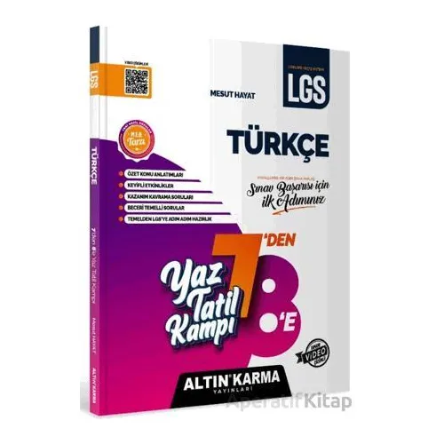 7 Den 8 e Türkçe Kamp Kitabı (Kampanyalı) Altın Karma