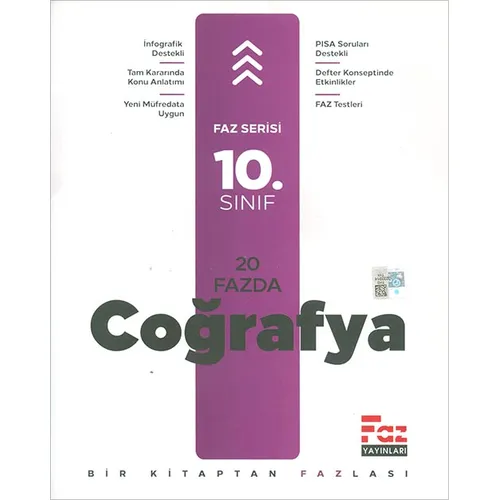 10.Sınıf 20 Fazda Coğrafya (Kampanyalı) Faz Yayınları