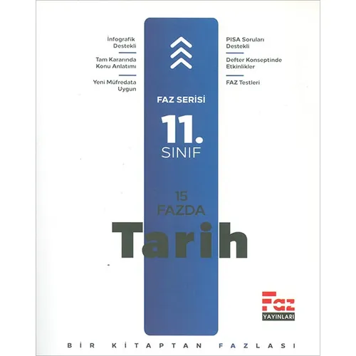 11.Sınıf 15 Fazda Tarih (Kampanyalı) Faz Yayınları