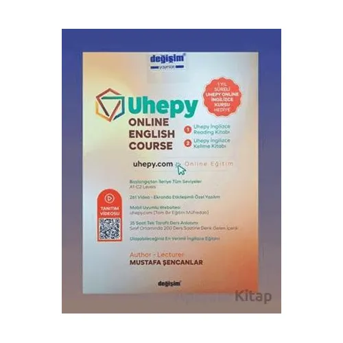 Uhepy Online English Course ( 2 Kitap + Online Eğitim) - Mustafa Şencanlar - Değişim Yayınları