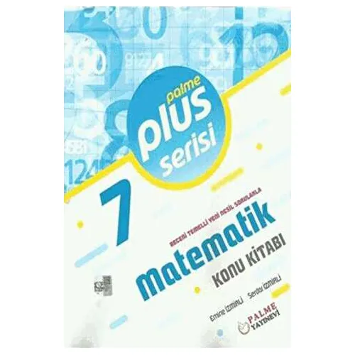 7. sınıf Plus Serisi Matematik Konu Kitabı Palme Yayınevi