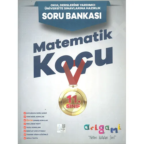 11.Sınıf Origami Matematik Koçu Soru Bankası Tammat Yayıncılık
