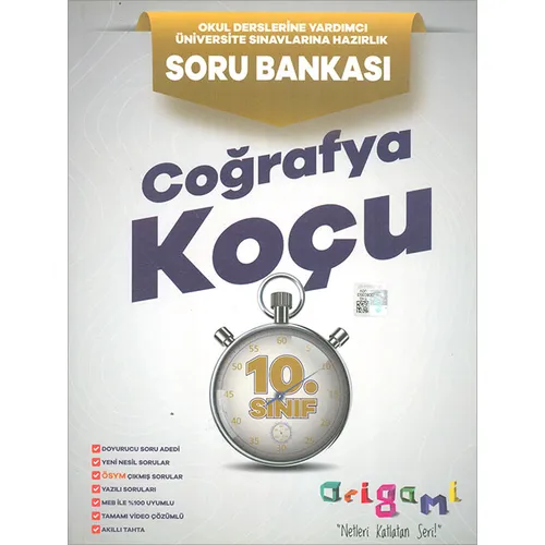 9. Sınıf Origami Coğrafya Koçu Soru Bankası (Kampanyalı) Tammat Yayıncılık